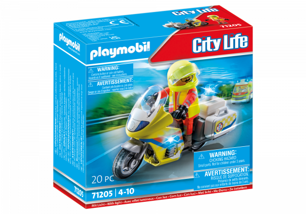 PLAYMOBIL® 71205 - Notarzt-Motorrad mit Blinklicht