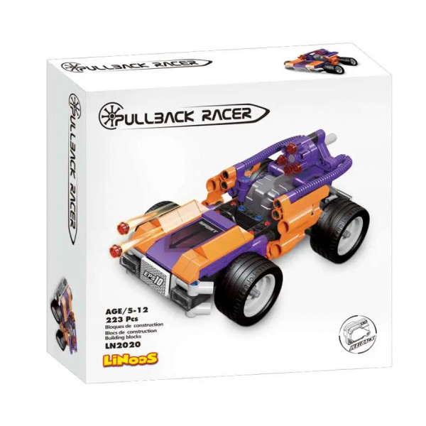 Linoos LN2020 - Pullback Racer Orange Lila