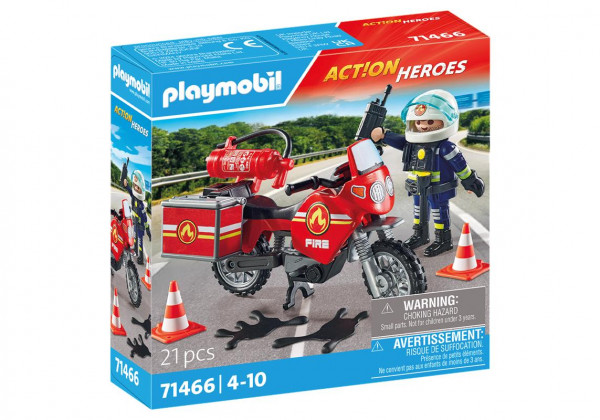 PLAYMOBIL® 71466 - Feuerwehrmotorrad am Unfallort