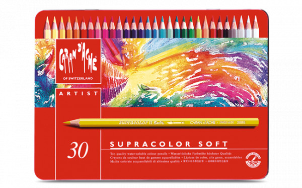 Caran d'Ache - Etui 30 Farben SUPRACOLOR® Soft Aquarelle