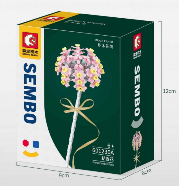 Sembo 601230-A - Orientalische Papierbuschblume - Rosa
