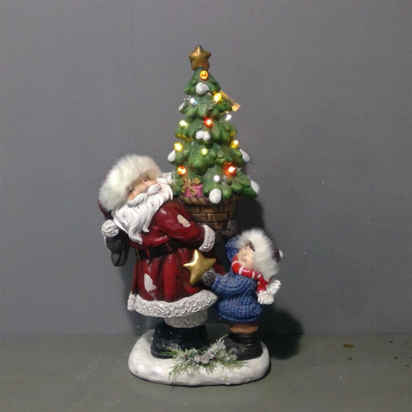 Timstor - Santa Klaus mit Baum und Junge