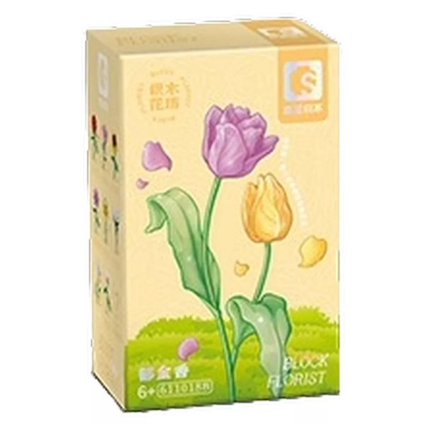 Sembo 611018B - Tulpen lila/gelb