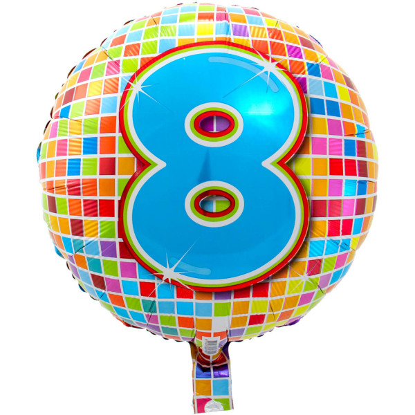 8. Geburtstag Folienballon / Heliumballon