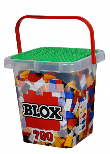 Simba 104114200 - Blox 700 Bausteine bunt - inkl. Box - kompatibel mit bekannten Spielsteinen