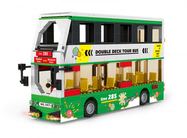 Wange 5971 - Double Deck Tour Bus (456 Teile)