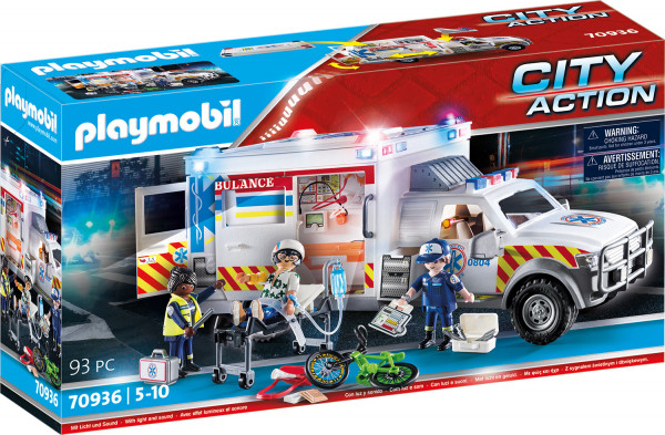 PLAYMOBIL® 70936 - Rettungs-Fahrzeug: US Ambulance