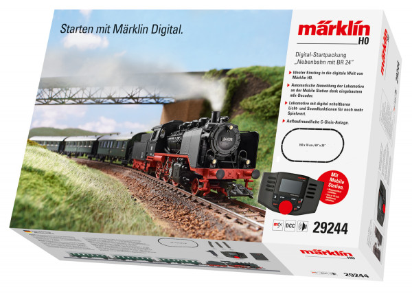 Märklin 29244 - Digital-Startpackung "Nebenbahn mit BR 24"