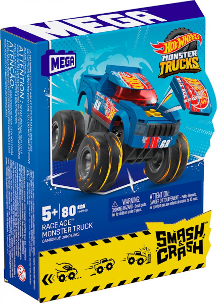 Mega Construx - Monster Trucks Smash & Crash Race Ace.