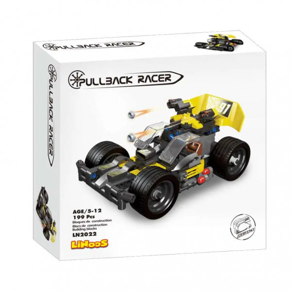 Linoos LN2022 - Pullback Racer Schwarz