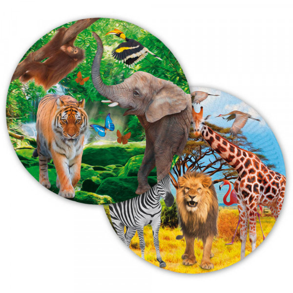 Safari Party Teller 23cm 8 Stück