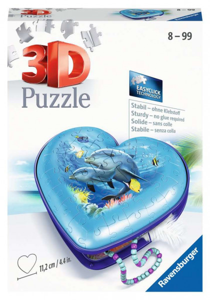 Ravensburger 3D Puzzle - Herzschatulle Unterwasserwelt
