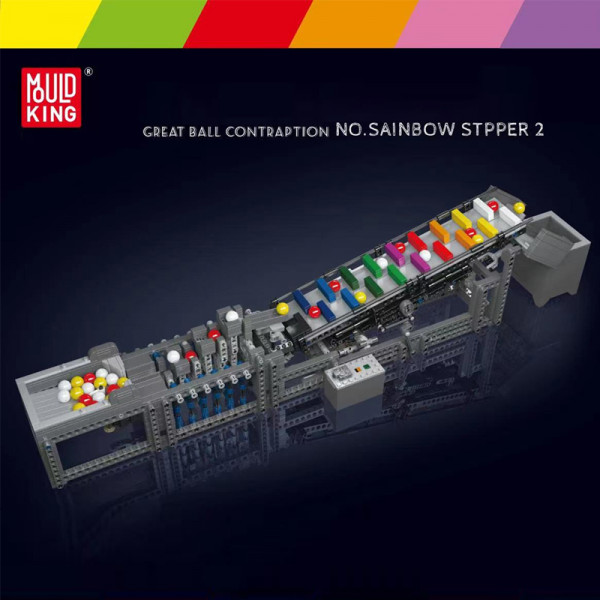 Mould King 26009 - Rainbow Ladder Verbesserte Version Motor Great Ball Contraption Ⅱ