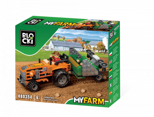 BLOCKI – MyFarm Traktor mit Sähmaschine
