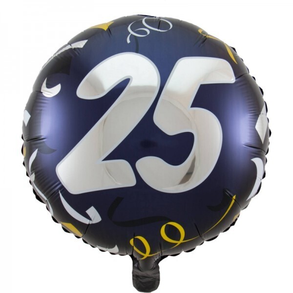 Folienballon 25. Geburtstag mit Helium