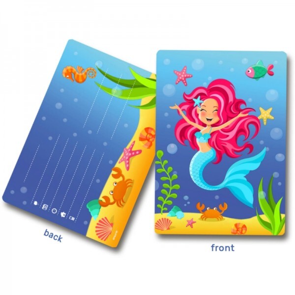 Einladungskarten Meerjungfrau