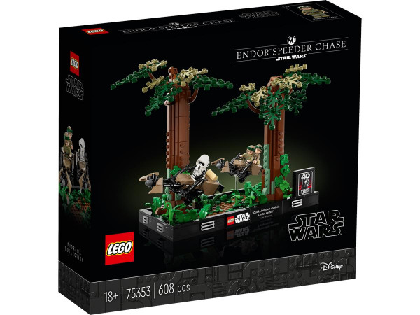 LEGO® Star Wars 75353 - Verfolgungsjagd auf Endor – Diorama