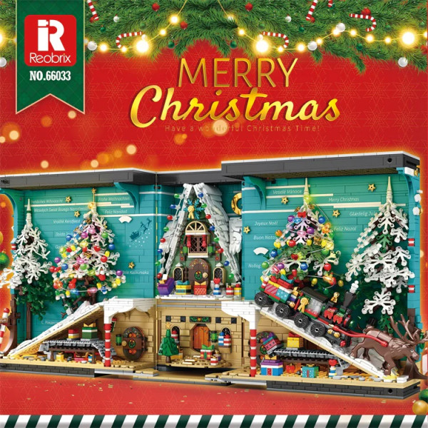 Reobrix 66033 - Santas Workshop Toy Store Das Reobrix-Weihnachtsbuch 2023