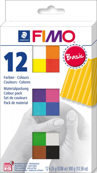 FIMO soft Basic Colours 12 Stück