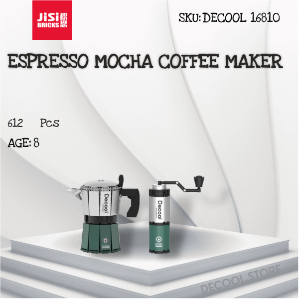 DECOOL 16810 - Espresso-Mokka-Kaffeemaschine