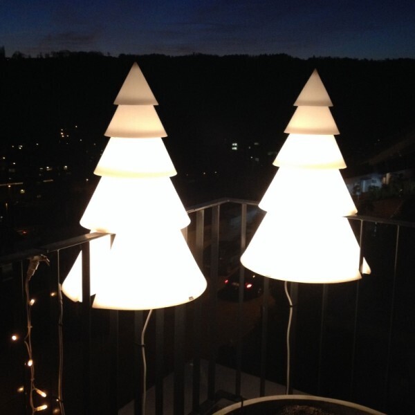 LED Weihnachtsbaum für Balkongeländer