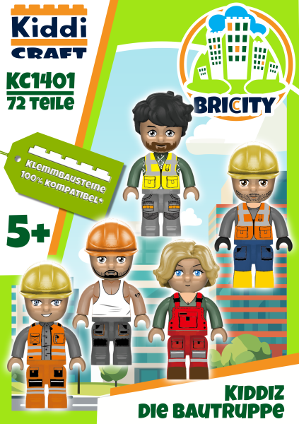 Kiddi CRAFT KC1401 KIDDIZ Figuren-Pack - Bautruppe