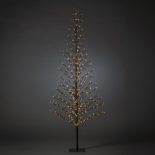 Konstsmide - LED Lichterbaum, schwarz, groß, mit Glimmereffekt