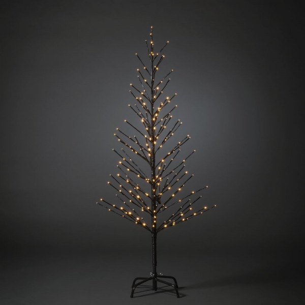 Konstsmide - LED Lichterbaum, schwarz, klein, mit Glimmereffekt