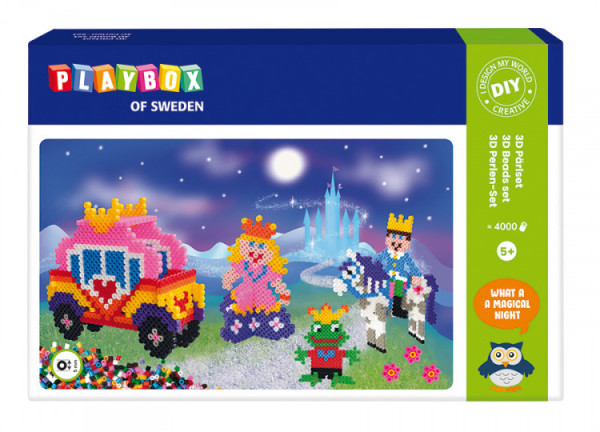 Playbox - Bügelperlenset Prinzessin 3D 4000 Bügelperlen