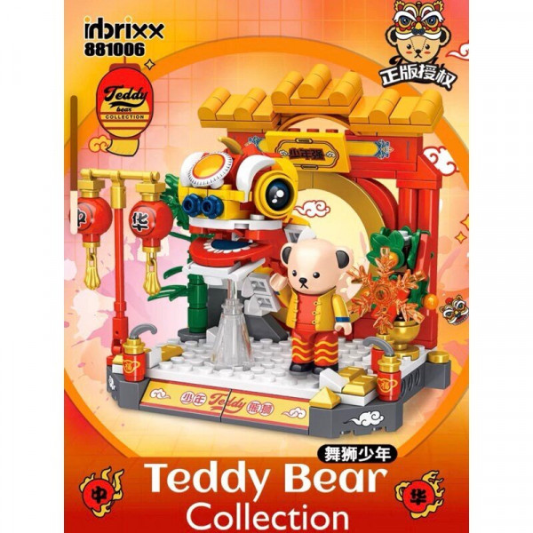 inbrixx 881006 - Teddy mit chinesischem Drachen