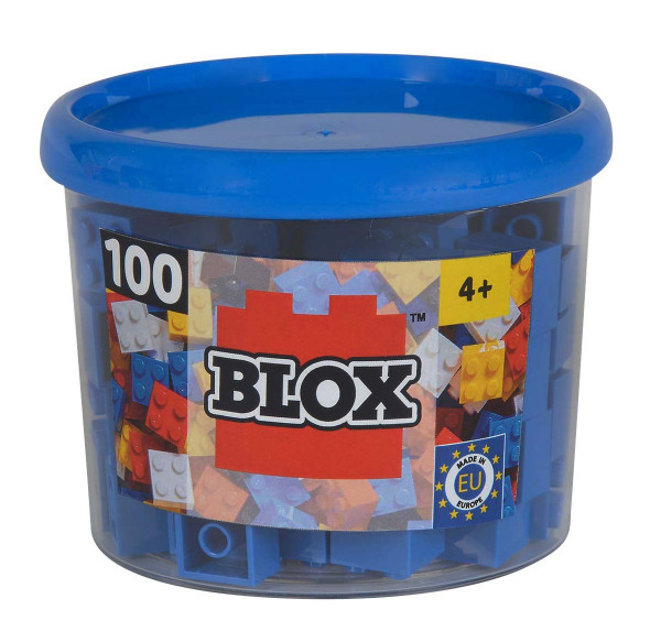 Simba - Blox 100 blaue 4er Steine in Dose
