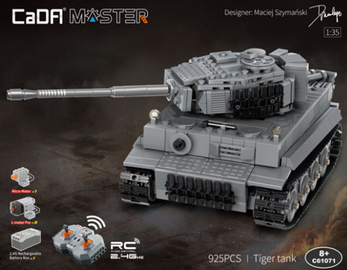 CADA C61071W - Tiger Tank (925 Teile)