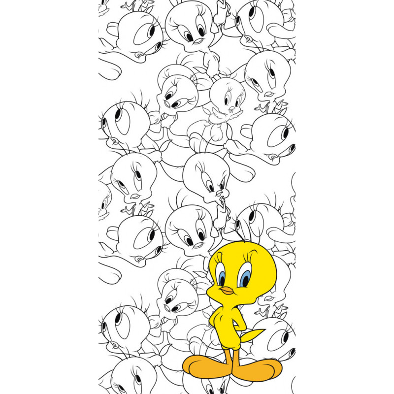 Looney Tunes Handtuch 70x140cm Handtuch Tweety Badehandtuch Duschtuch Baumwolle