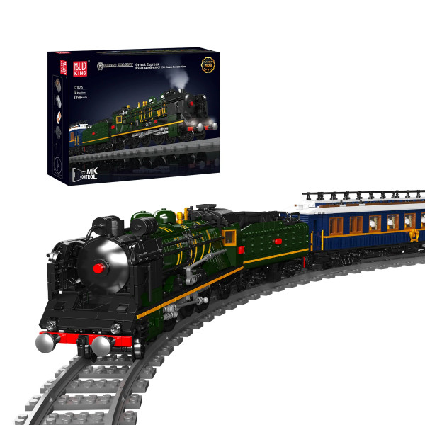 Mould King 12025 - Orient Express-Französische Eisenbahnen SNCF 231 Dampflokomotive mit Motor