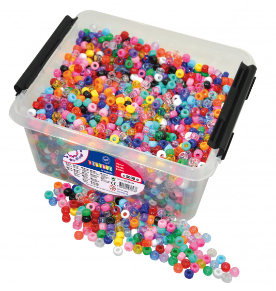Playbox - Kunststoff-Perlen in Box, 5'000 Stück