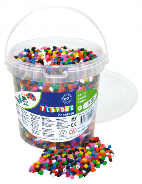 Playbox - Bügelperlen Farbmix 10'000 Stück