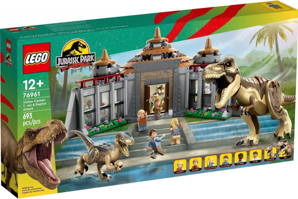 LEGO® Jurassic Word 76961 - Angriff des T.Rex und des Raptors aufs Besucherzentrum