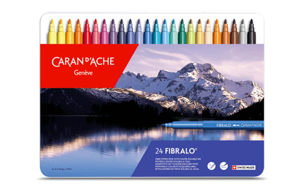 Caran d'Ache - FIBRALO Sortiment mit 24 Farben