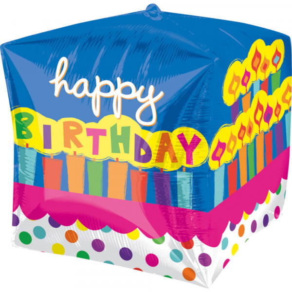 Folienballon Happy Birthday inkl. Helium