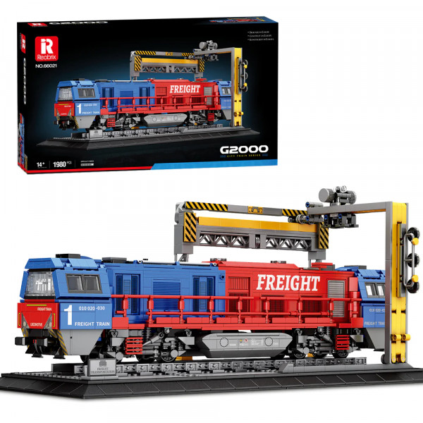 Reobrix 66021A - Freight Train G2000 European Railway Train-Cargo Lokomotive