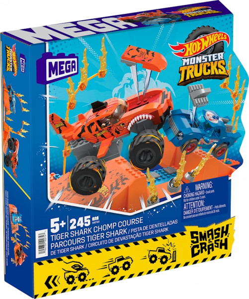 Mega Construx - Mega Hot Wheels Tiger Shark Crash Wettkampf Monster Trucks